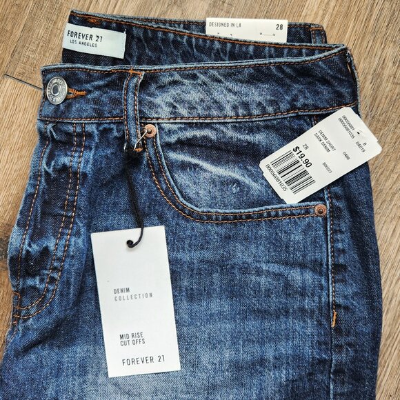 πThe Ultimate Denim Shorts BUNDLE!π Forever21 NWT Denim Cut Off Shorts-6 - Picture 3 of 4